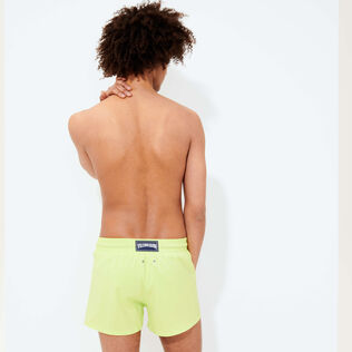 Men Swim Trunks Solid Coriander details view 3