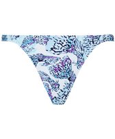 Women Tanga Bikini Bottom Isadora Fish White 正面图