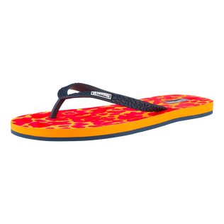 New Leopard Flip-Flops für Damen Apricot Rückansicht
