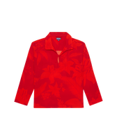Camicia donna in viscosa Flower Power Lipstick vista frontale