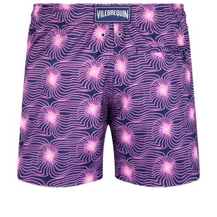 Ultraleichte und verstaubare Hypno Shell Badeshorts für Herren Marineblau Rückansicht