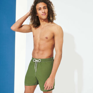 Costume da bagno uomo tinta unita - Vilebrequin x Highsnobiety Basil dettagli vista 2