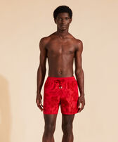 Men Swim Shorts Ultra-Light and Packable Ribbons Turtle Moulin rouge front worn view