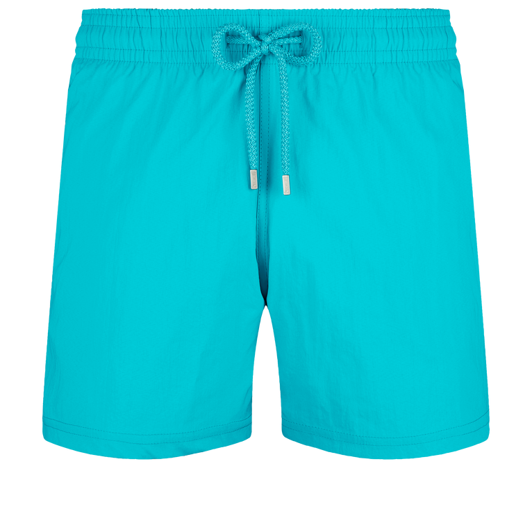 Men Stretch Short Swim Shorts Solid - Moorise - Blue