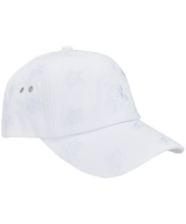Embroidered Cap Turtles All Over White front view