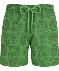 2015 Inkshell Badeshorts mit Stickerei für Herren – Limited Edition Grass green Vorderansicht
