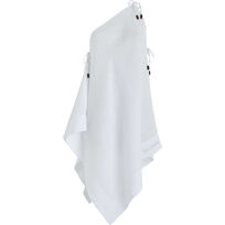 Weißes Tuchkleid aus Leinen für Damen - Vilebrequin x Angelo Tarlazzi Weiss Vorderansicht