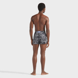 Men Short Swim Shorts Poulpes Black back worn view