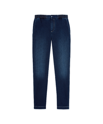 Men Chino Relax fit Pants Dark denim w1 front view