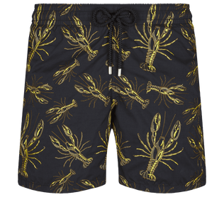 Men Embroidered Embroidered - Men Embroidered Swimwear Lobsters - Limited Edition, Black front view