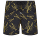 Men Embroidered Swim Shorts Lobsters - Limited Edition Black front view