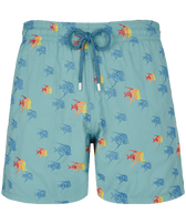 Pantaloncini mare uomo ricamati Piranhas - Edizione limitata Foam vista frontale