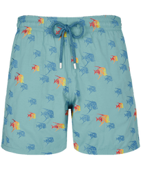 Men Swim Shorts Embroidered Piranhas - Limited Edition Foam front view