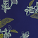 Flowers Power Badeshorts mit Stickerei für Herren Midnight 