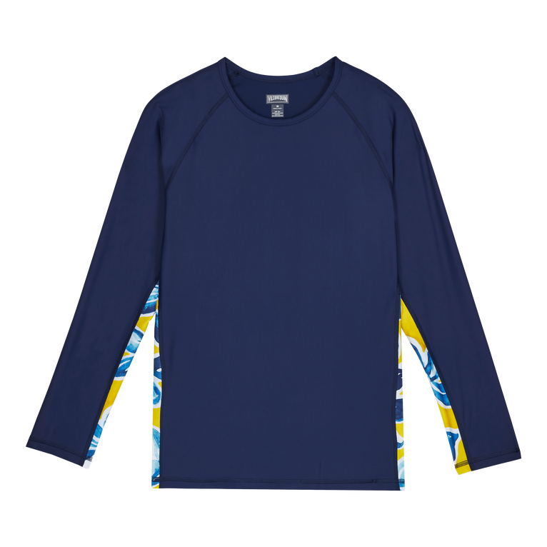 Men Long Sleeves Rashguard Raiatea - Roller - Yellow - Size XXXL - Vilebrequin