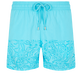 Bañador con estampado Octopus Band reactivo al agua para hombre Lazulii blue vista frontal desgastada