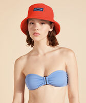 Unisex Terry Bucket Hat Papavero donne vista indossata frontale