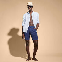 Men Linen Look  front view