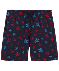 Boys Embroidered Swim Shorts Ronde des Tortues Navy front view