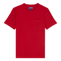 T-shirt en coton organique homme uni Moulin rouge vue de face