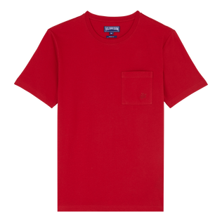 T-shirt en coton organique homme uni Moulin rouge vue de face