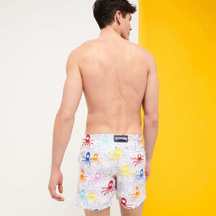 Costume da bagno uomo Multicolore Medusa Bianco vista indossata posteriore