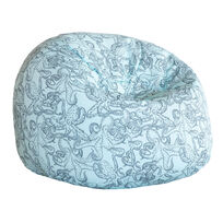 Xl Sky Blue Floating Pouffe Poulpes Bicolores - VBQ x MX HOME Blue front view