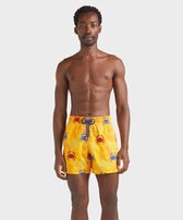 Men Swim shorts Embroidered Crab Balloons - Limited Edition Mango front worn view