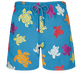Ronde Tortues Multicolores Badeshorts mit Stickerei für Herren – Limitierte Serie Calanque Vorderansicht