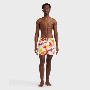 Men Stretch Short Swim Shorts Spray Paint - VBQ x Palm Angels Porcelain 正面穿戴视图