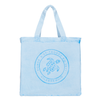 Unisex-Strandtasche aus Leinen mit Mineralfarbstoff Thalassa Vorderansicht