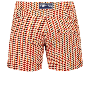 Pantaloncini mare uomo corti elasticizzati con cintura piatta Micro Mouettes Straw vista posteriore