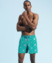 Men Swim Trunks Embroidered Sud - Limited Edition Emerald front worn view