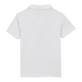 Polo bambino in spugna tinta unita Bianco vista posteriore