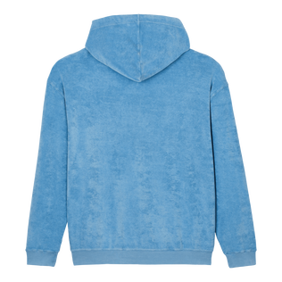 Solid Kapuzen-Sweatshirt mit durchgängigem Reißverschluss aus Frottee mit Mineralfarbstoff für Herren Source Rückansicht