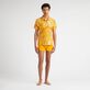 Men Terry Polo Palm Leaves Mango front worn view