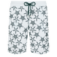 Men Long Swim Shorts Starfish Dance Flocked Glacier front view