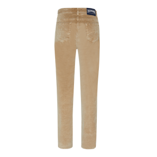 Men Vintage Faded 5-Pocket Corduroy Pants Mocha back view