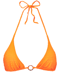 女士 Plumetis 三角式比基尼上衣 Carrot 正面图