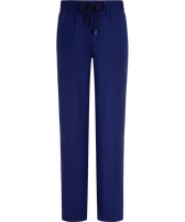 Men Wool Pants Super 120 Midnight front view