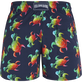 男士 Tortues Rainbow Multicolor 弹力泳裤 - Vilebrequin x Kenny Scharf 合作款 Navy 后视图