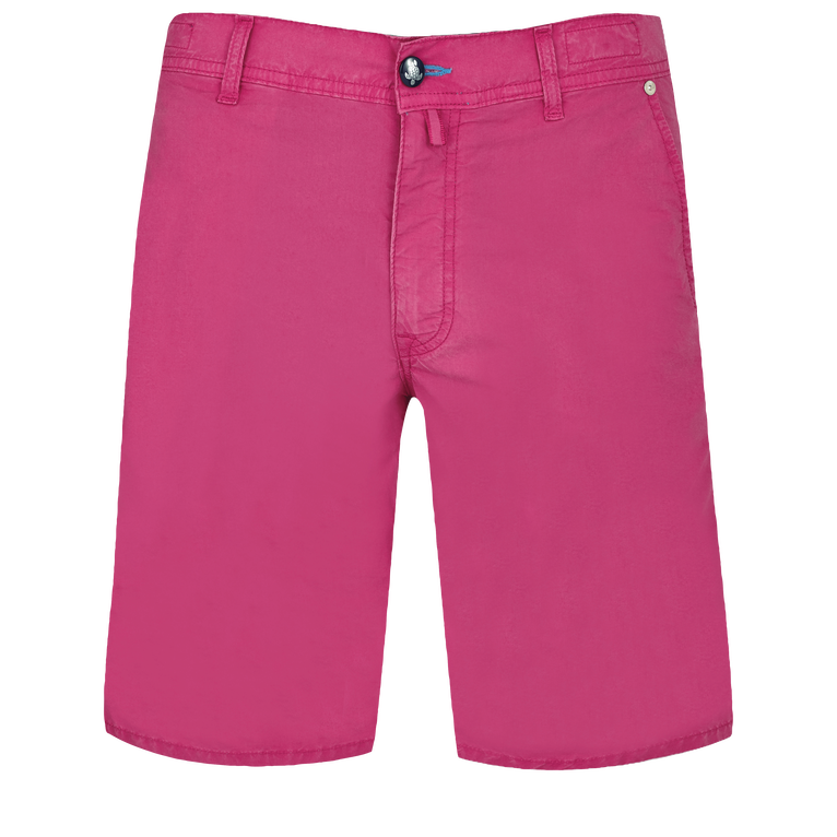 Men Tencel Bermuda Shorts Solid - Garoupe - Red - Size 36 - Vilebrequin