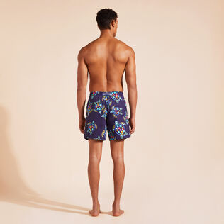 Men Swim Trunks Vendôme Turtles Midnight back worn view