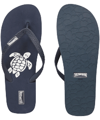 Chanclas de playa con estampado Turtle para hombre Marino 2 vista frontal