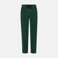 Men Large Lines Corduroy Jogger Pants Vintage Pine front view