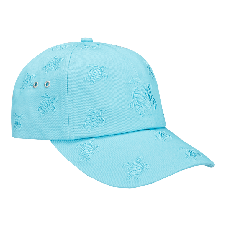 Embroidered Cap Turtles All Over - Caps - Castle - Blue - Size OSFA - Vilebrequin