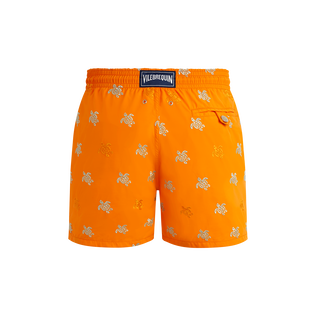 Pantaloncini mare uomo ricamati Micro Ronde des Tortues Diagonale - Edizione limitata Carota vista posteriore