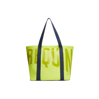 Large Neoprene Beach bag Solid Chartreuse back view