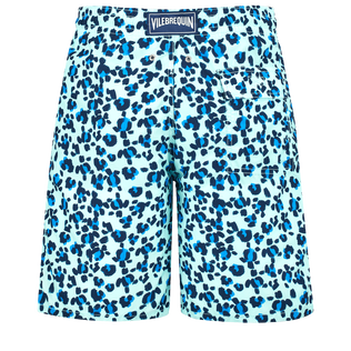 Bañador largo con estampado Turtles Leopard para hombre Thalassa vista trasera