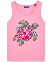 Top sin mangas con estampado Provencal Turtle para niña Caramelo vista frontal